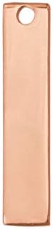 ImpressArt Artisan Rectangle Stamping Blanks (2, Real Rose Gold Plated)
