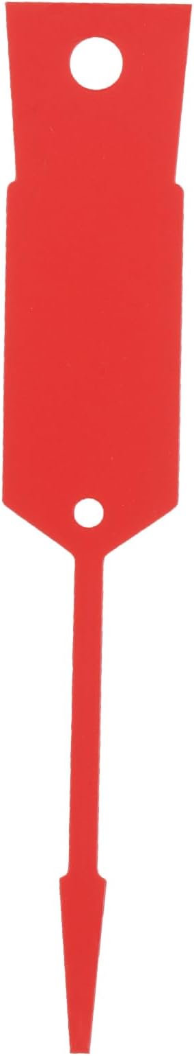 Self-Locking Arrow Key Tags - 1,000 Pcs (Red) | 4 1/2" x 3/4" Plastic ID Tags with Writable Surface for Organized Key Management