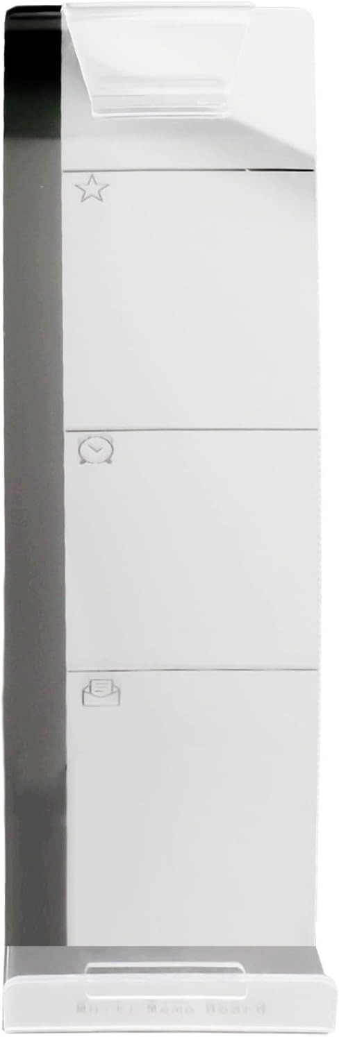 Acrylic Monitor Memo Board for Sticky Notes, Transparent Message Holder with Self-Adhesive Design, Space-Saving Desktop Organizer for Office, School, Home –(Right)