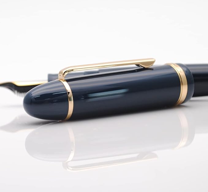 JINHAO X159 Fountain Pen (EF Nib 0.38mm, Dark Blue with Gold Clip)