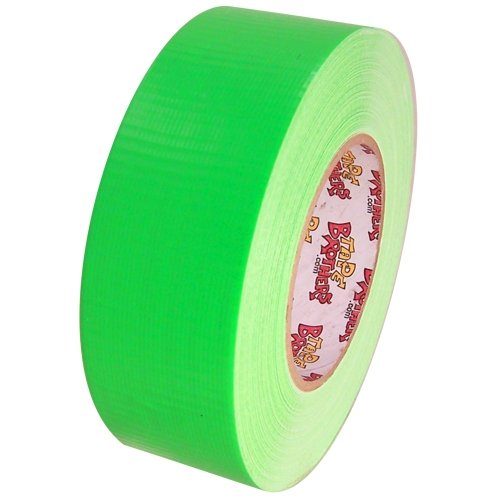 ProTapes Pro Duct 139 PE-Coated Cloth Fluorescent Specialty Grade Duct Tape, 60 yds Length x 2" Width, Fluorescent Green (Pack of 1)
