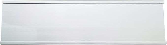 5 Pack 2" x 8" Aluminum Desk Name Plate Holders,Office Business Desk Sign Holder for Meeting Room or Other Business Event (Silver)