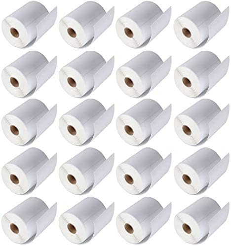 MFLABEL 4x6 Thermal Shipping Labels - 80 Rolls of 250, Perforated & Smudge-Proof Direct Thermal Labels Compatible with Rollo, Zebra, for Amazon UPS FedEx Shopify