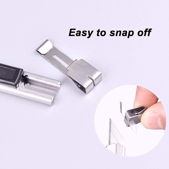 WEKOIL 9mm Snap Off Utility Knife 3 Pack High Hardness Retractable Box Cutters with 30 Pcs Snap Off Blades,Art Craft Hobby Cutter 9mm Knife for Home Office Workstation