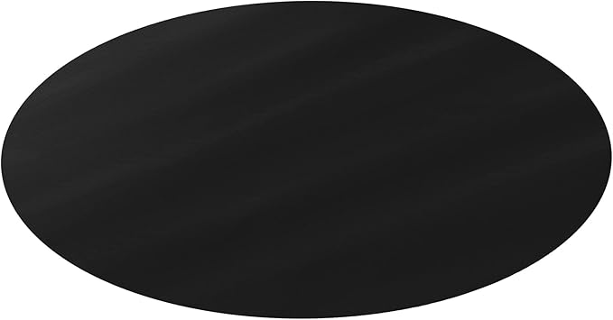 DESKU - Circle Gaming Chair Mat, Computer and Office Chair Mat for Hard Floors, Black, 46 Inches, Made in The USA
