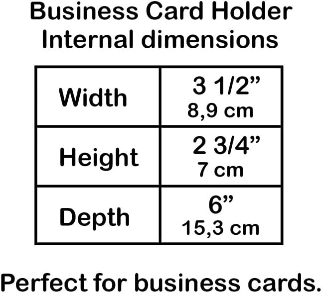 Acrimet Index Business Card Size File Holder Organizer Box Metal Base Heavy Duty (AZ Index Cards and Divider Included) (Black Color with Clear Crystal Plastic Lid Cover)