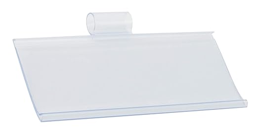 Plastic Label Holders 3" - Ultra Clear Easy Clip Design - Pack of 100