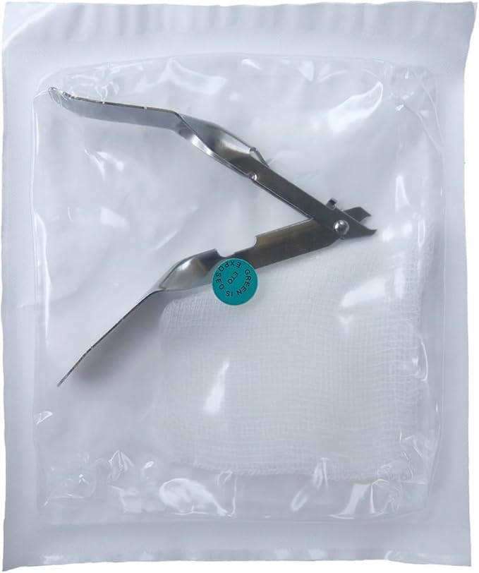 Skin Staple Removal Kit, Includes Staple Remover and Gauze Sponge, Steriled, Ideal for Hospitals and Clinics (1)