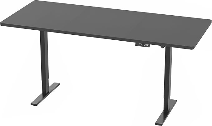 VIVO Large Electric 83 x 30 in Standing Desk, Memory Height Adjustment, 1B Series, Holds 220 lbs, Black Top Black Frame, DESK-KIT-1B8B