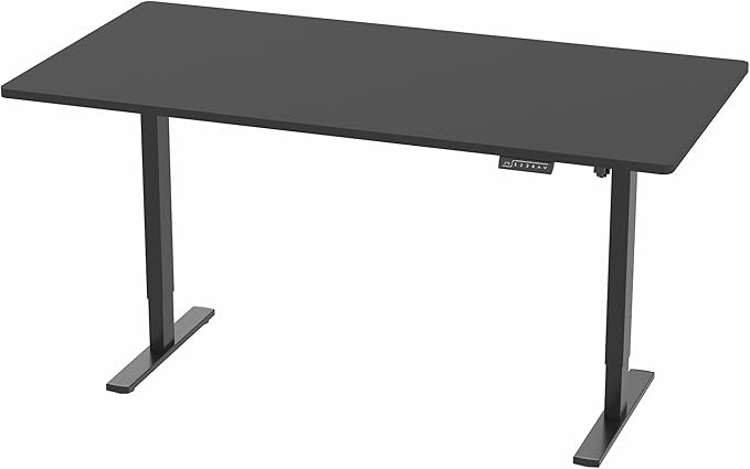 VIVO Electric 71 x 36 in Standing Desk, Memory Height Adjustment, 1B Series, Holds 220 lbs, Black Top Black Frame, DESK-KIT-1B7B-36