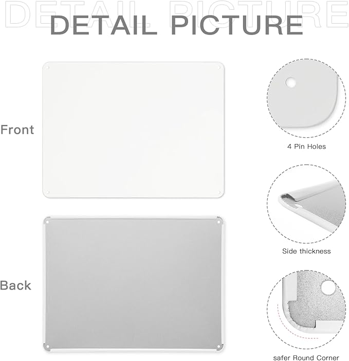 Custom Outdoor Metal Personalized Sign With Your Photo, Text, Logo - Decorative Wall Sign for Business, Workplace, Office, Home