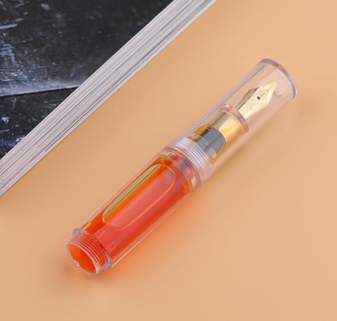czxwyst Majohn Wancai 2.0 Mini Pocket-Size Eyedropper Fountain Pen (EF Nib 0.38mm, Transparent)
