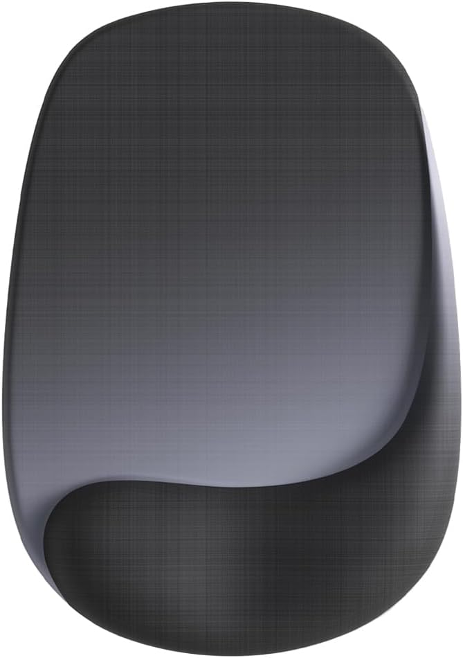 ErgoEase Ergonomic Mouse Pad with Gel Wrist Support - Premium Lycra Fabric, Non-Slip, Ideal for Laptop & Desktop, Office & Gaming,Desk Accessories (02Onxy Black)