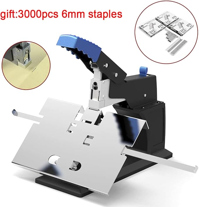 Heavy Duty Saddle Stapler, Desktop Stitch Stapler, Manual Riding Stitcher, Stapling Machine for Office School and Home