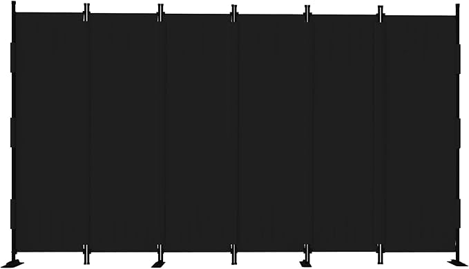 Kecreque 6 Panel Room Divider,6ft Folding Screen Portable Wall Partition Room Divider with 4 Metal Feet,Privacy Screen Indoor Doubles as a Cubicle Wall,Suitable for Bedroom Dressing Room Office