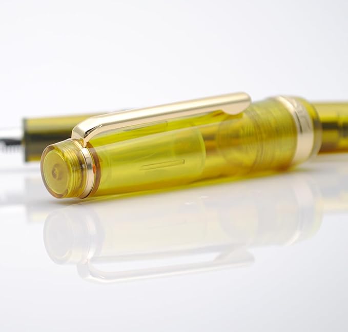 JINHAO 82 Fountain Pen (Transparent Sunset Yellow,Fine Nib 0.5mm)