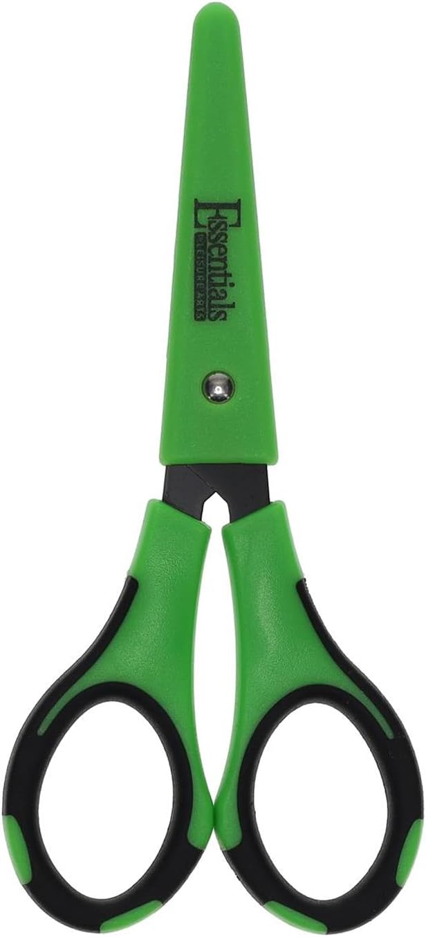 Essentials by Leisure Arts 5 in Trimming Scissors with Sheath - Garden Shears with Non-Stick Blades, Sharp Plant Cutter for Clean Cuts, Pruning, and Gardening Tasks