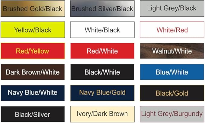 Custom Victorian Wall or Door Sign – Personalized Plastic Sign with Your Text – Easy to Install with Strong Double-Sided Tape – Indoor/Outdoor Use – Made in the USA