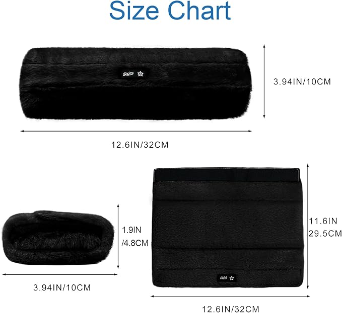 SPRING SEAON Wheelchair Armrest Covers 2 Pack Soft Memory Foam Wheelchair armrest Pads Wicking Washable for Office Transport Chair (Black)