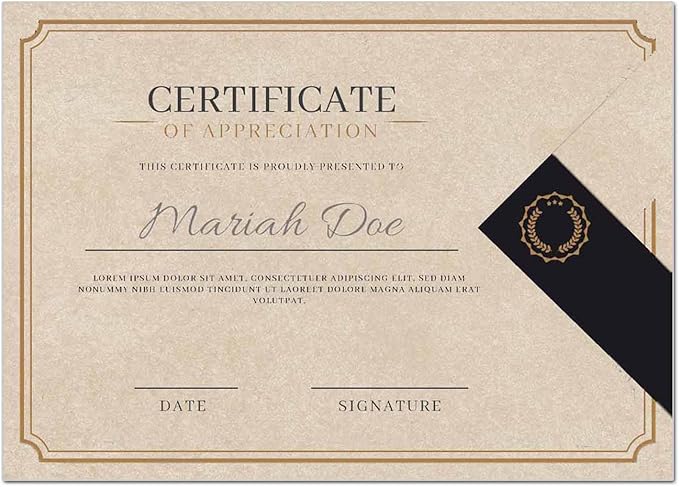 50 DUGUTUL Sheets Vintage Fancy Stationery Paper 8.5 X 11 Inch, Double Sided, 100 gsm, Antique Design Printer Paper for Vintage invites and Letters, Resumes, Awards, Diplomas (A)
