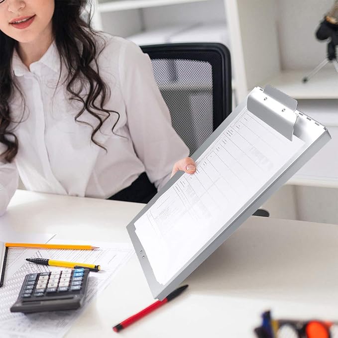 ROCOFF Metal Clipboard with Storage - Letter Size Aluminum Clipboards, Heavy Duty Storage Clipboard - Great for Office, Jobsite or Classroom, Single Compartment