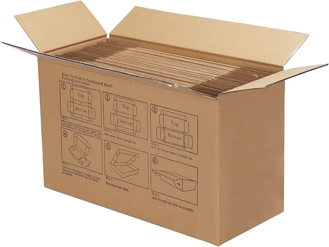 PHAREGE 9x6x3 inch Shipping Boxes Bulk 25 Pack Brown, Tab Lock Tuck Top Mailer Boxes for Packaging Small Business, Small Cardboard Gift Boxes for Wrapping Mailing Present