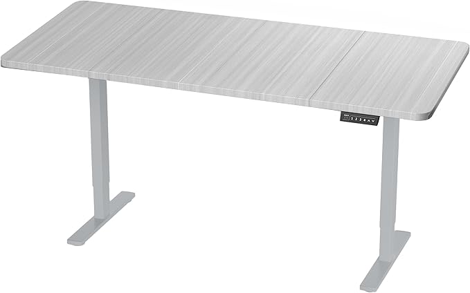 VIVO Electric 71 x 30 in Standing Desk, Memory Height Adjustment, 1B Series, Holds 220 lbs, Dark Gray Top Gray Frame, DESK-KIT-1G7G