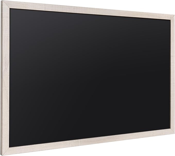 SELEAD Magnetic Chalkboard Words Sign - 24" x 36" Large White Frame Wall Decor Bulletin Chalk Board for Menu, Business, Restaurant, Farmhouse