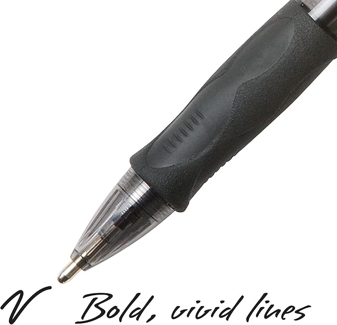 BIC Glide Bold Retractable Ball Point Pen, Bold Point (1.6mm), Black, Great For Everyday Use, (Pack of 12, 432 Count Total)