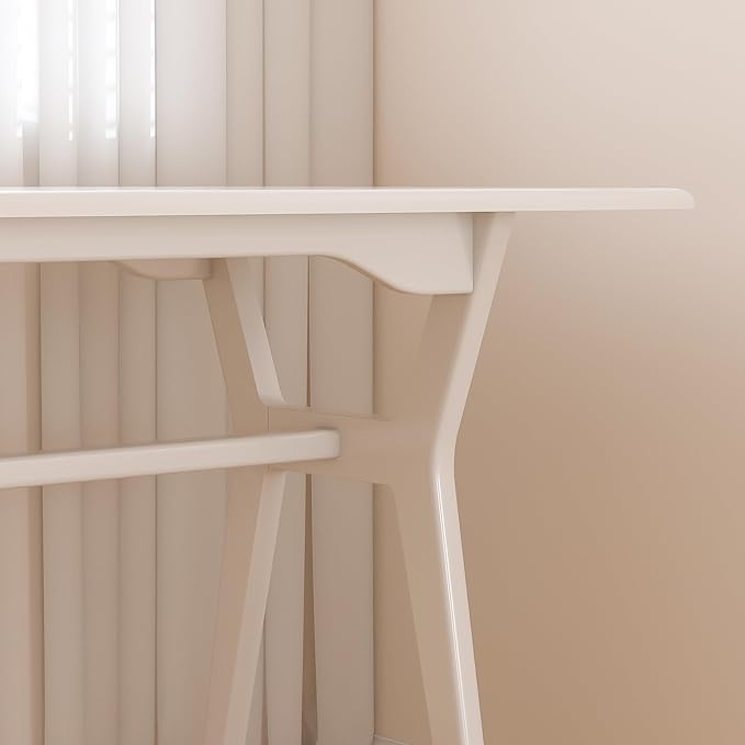 OSCHF Solid Wood Study Desk - 71" Double Long Computer Table for Home Office, 2-Person PC Workstation, White