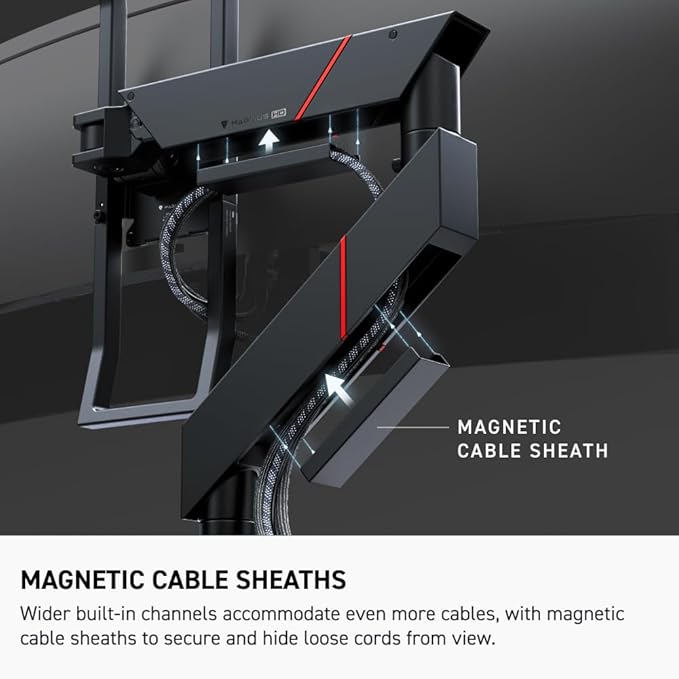 Secretlab Magnus Monitor Arm (Heavy Duty Edition) - Designed for Ultrawide Monitors - Up to 57 inches, 18 to 35lbs - Includes Heavy-Duty tilt Pivot