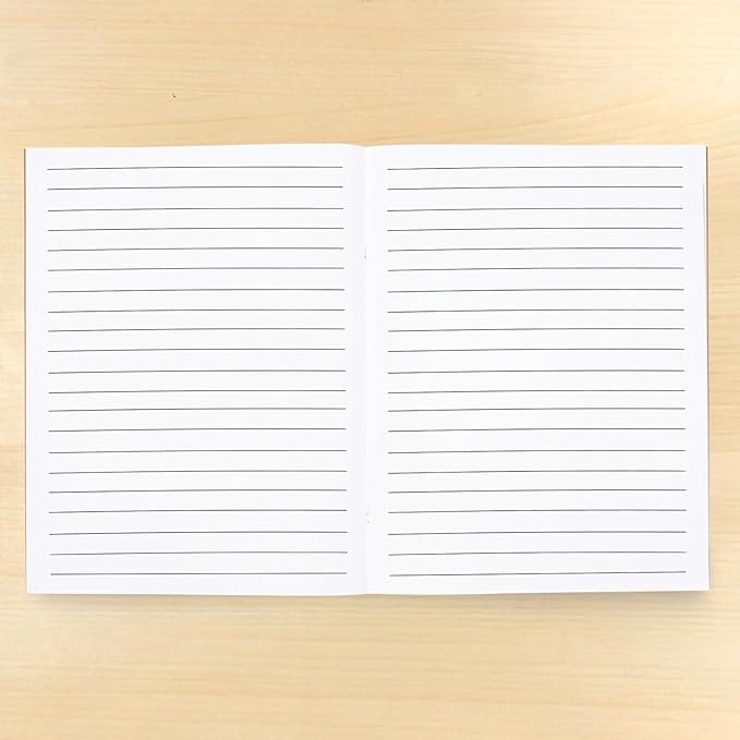 Lined Kraft Journals Bulk Set, 24 Pack 8.5x11 Inch, 48 Pages Each – A4 Writing Notebooks with 250gsm Cover & 120gsm Paper, Ideal for School, Office, Travel, and Creative Journaling Projects