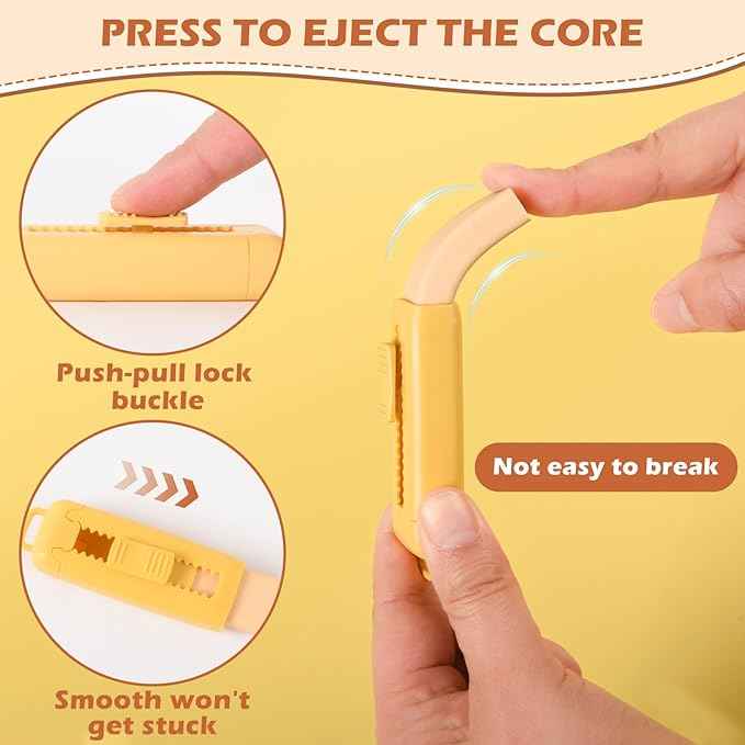 24 Pcs Cute Retractable Eraser for Pencils Cute School Supplies Kawaii Erasers for Kids Fun Cartoon Erasers Back to School Supplies Kid Party Favors Gift (Style 2)