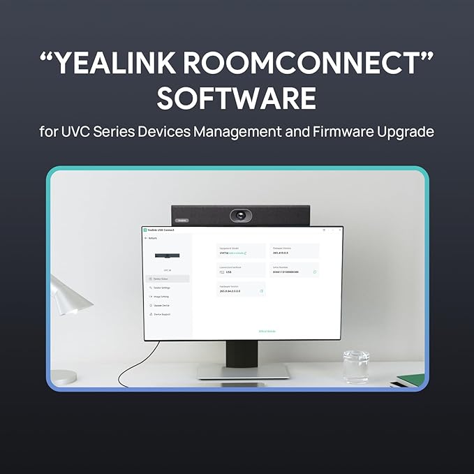 Yealink 4K USB Video Conference Camera - 120° Wide Angle, Microphone, Speaker, Auto Framing, for PC Meetings, Microsoft Teams & Zoom