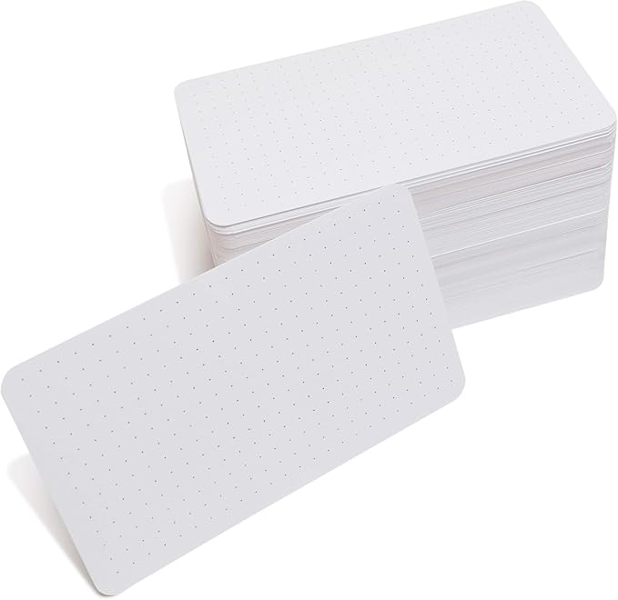 Bullet Cards with the Same Grid as Bullet Dotted Journals (3x5 Card 200qty)