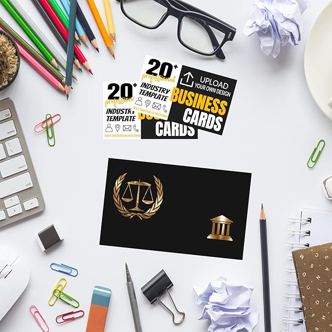 Custom Business Cards Double-Sided Personalized Stationery | Professional 300GSM Matte Paper for Small Business | 3.5x2 Inch
