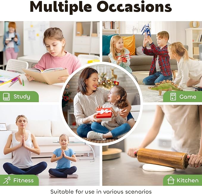 Visual Timer for Kids 60-Minute Countdown Timer with Optional Alarm, Focus Tool for ADHD & Autism, Time Management for Homework, Chores, Office, Kitchen, Teaching & Study Routines (Light Green)