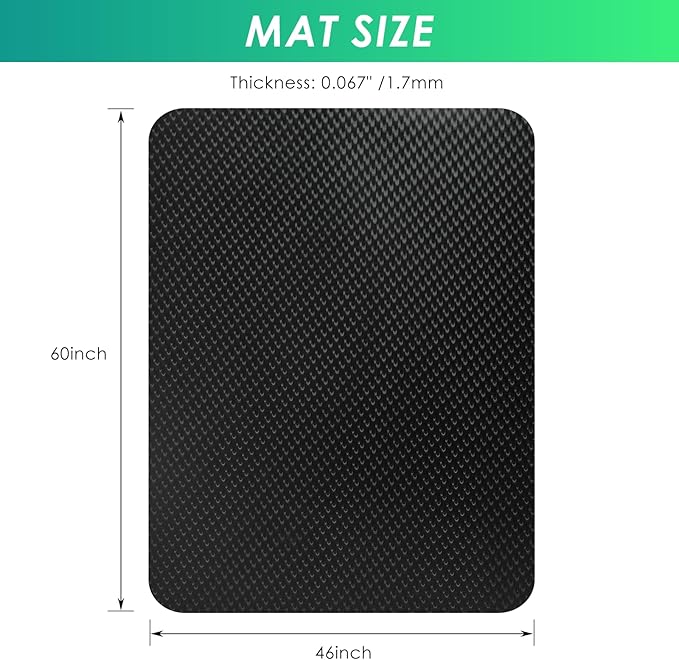 Vicwe Gaming Chair Mat for Hard Floor,46" x 60" Computer Chair Mat for Tile Floor,Anti-Slip Hard Floor Protector Rolling Chair for Office Home