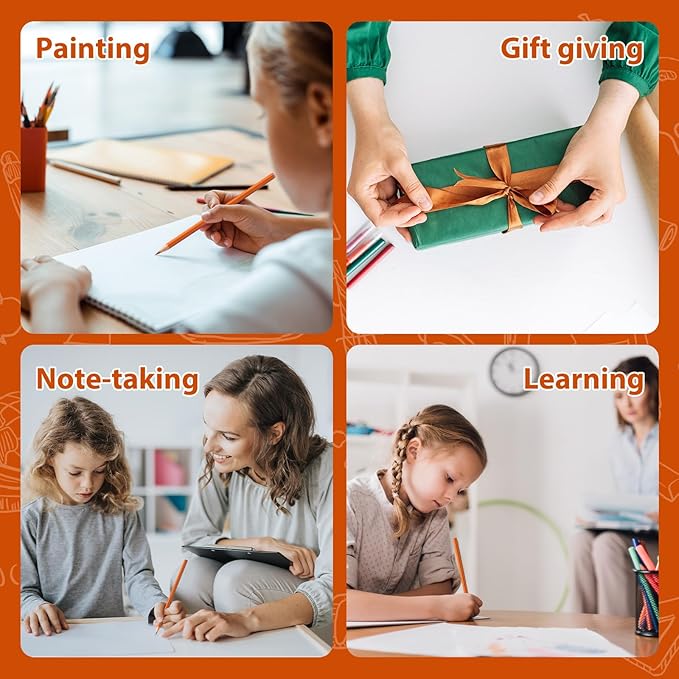 sqzrmdcg 36 PCS Orange Colored Pencils, Pre-sharpened Professional Wooden Art Pencils Set for Artists Painting | Premium Drawing Sketching Supplies(Orange)