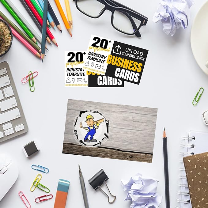 Custom Business Cards Double-Sided Personalized Stationery | Professional 300GSM Matte Paper for Small Business | 3.5x2 Inch