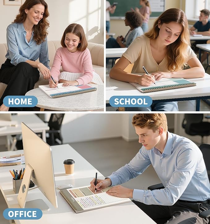 104 Pgs Weekly To Do List Notepad, 52 Duplex-Printed Undated Sheets 100 GSM(8.5"×11") Weekly Desk Planner For Work Home School Office Desk Accessories Supplies & Goal Setting Tasks - Blue