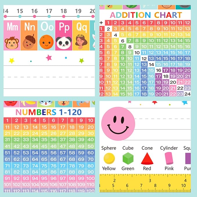 WALENGIF 36 Pcs Desk Name Tags for Classroom - Colorful Students Name Plates for Desks - Multipurpose Manuscript Name Tags for Student Desks Kindergarten Preschool 1st 2nd 3rd Grade Teaching Supplies