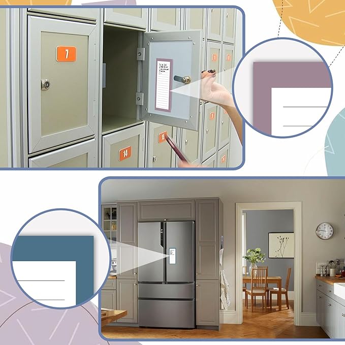 Utron 4 Pack Magnetic Notepads for Refrigerator, 50 Pages/Book Grocery List Magnet Pad for Fridge, Design Magnetic Grocery List Pad for Fridge, Grocery List Notepad, To-Do Memos, List