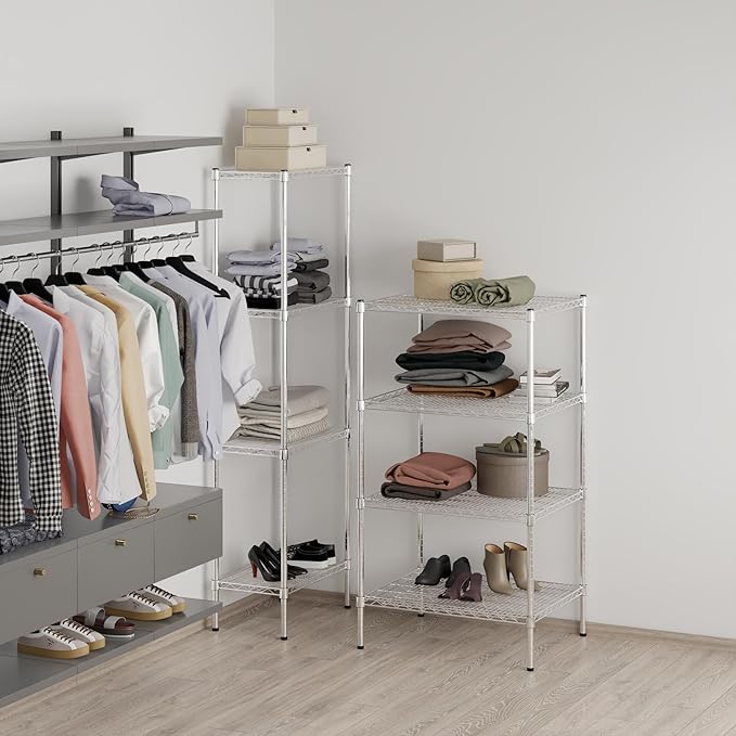 Regal Altair 24" Deep x 30" Wide x 54" Height Wire Shelving Kit | 4-Tier | NSF Commercial Storage Rack Unit