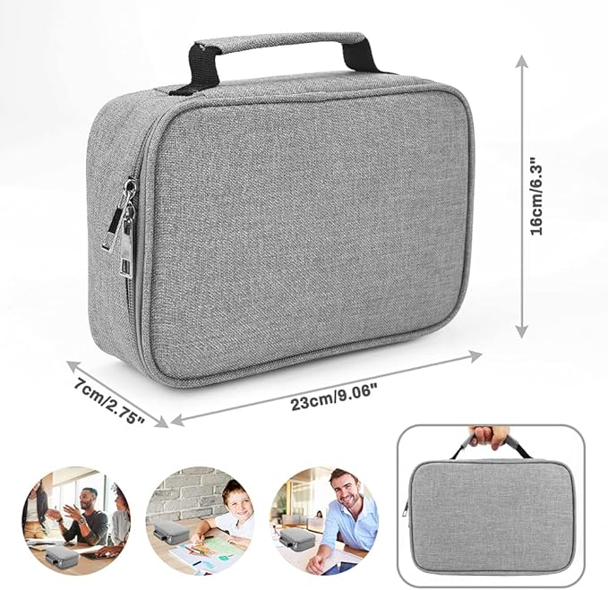 Number-one Large Capacity Pencil Case, 72 Slots Colored Pencil Pouch Bag Portable Pencil Holder Stationery Organizer with Compartments for Office and Travel, Grey