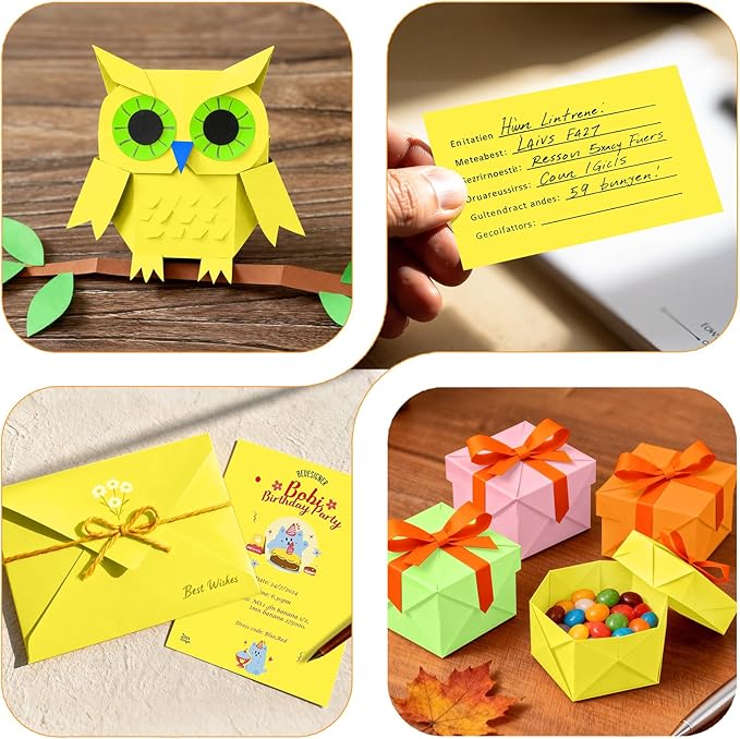 Lemon Yellow Cardstock 8.5 x 11, Bright Color Paper, 40 Sheets Yellow Paper, Colored Cardstock for Invitations, Art, Drawing, Menus, DIY Cards, Tags, Crafts Certificates, School, Office Printing