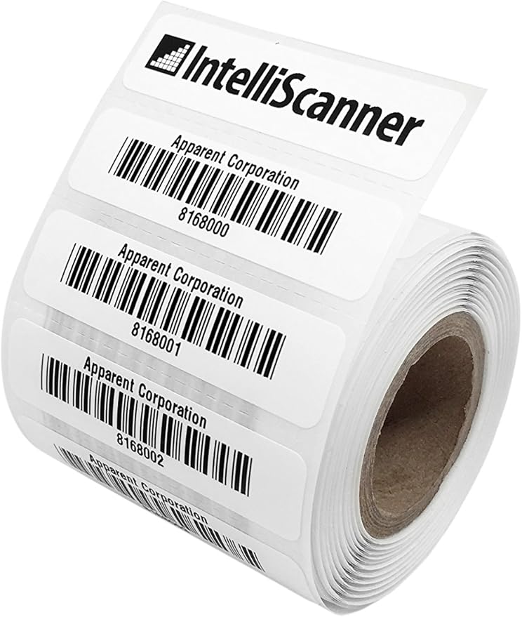 IntelliScanner Custom Barcode Asset Tags (Pack of 100 - Customized)
