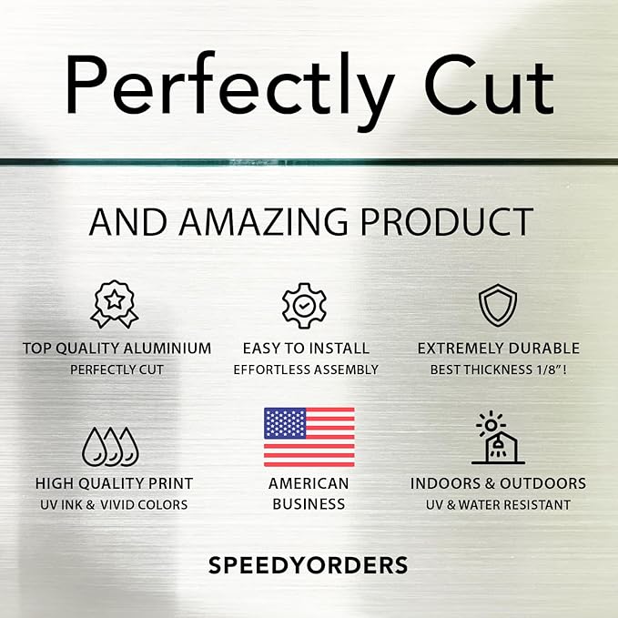 Custom Metal Signs, Personalized Aluminum, Customized Safety, Business Signs, Waterproof Outdoor, White Aluminum (Logo, 30x24 In)