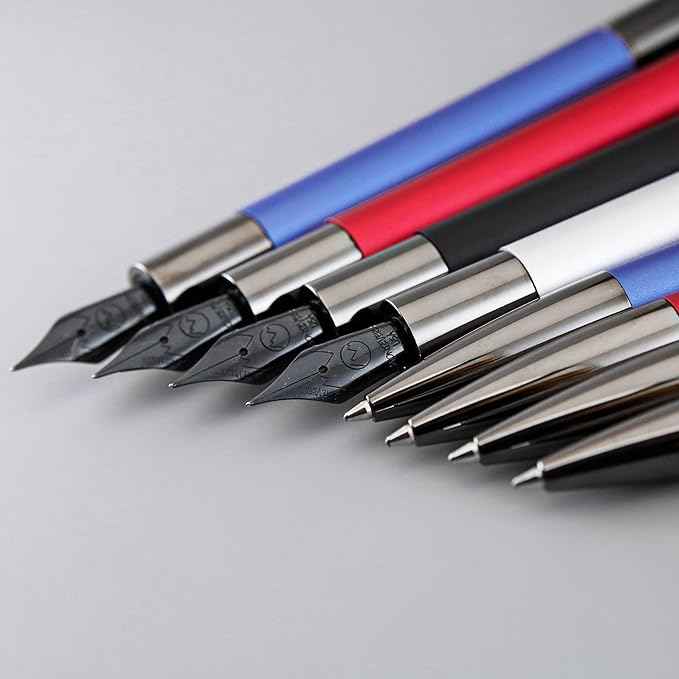 Monteverde USA Ritma Fountain Pen in Silver – Fine Nib, Smooth JoWo Stainless Steel, Refillable Ink Cartridge/Converter – Ideal for Everyday Writing & Journaling