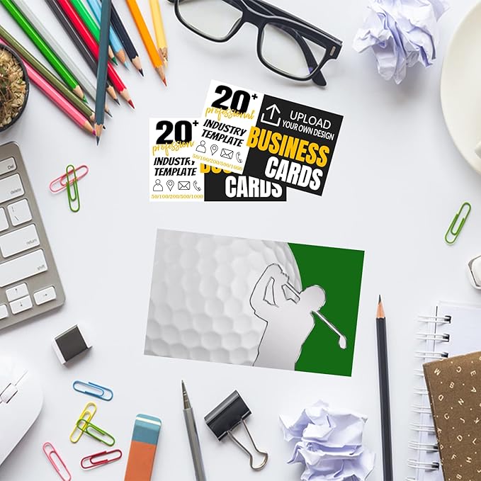 Custom Business Cards Double-Sided Personalized Stationery | Professional 300GSM Matte Paper for Small Business | 3.5x2 Inch